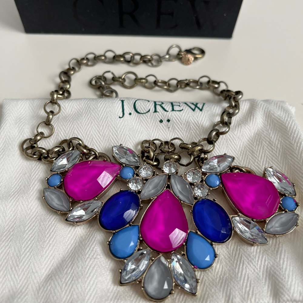 Jcrew multi stone necklace
